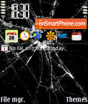 Broken Screen tema screenshot