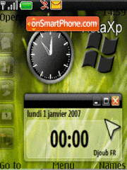 Digital Clock Animated tema screenshot