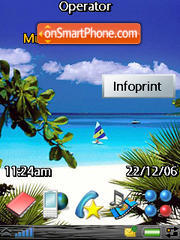 Beach tema screenshot