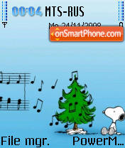 Xmaz Snoopy tema screenshot