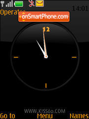 Orange Clock tema screenshot