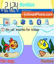 Fishes in Love tema screenshot