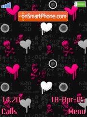 Pink Hearts tema screenshot