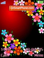 Red flower tema screenshot