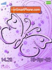 Violet Butterfly tema screenshot