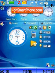 World Swf Clock es el tema de pantalla