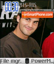 Roger Federer 02 theme screenshot