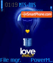 Love Energy es el tema de pantalla