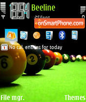 Billiards theme screenshot