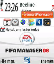 Capture d'écran Fifa Manager 08 thème