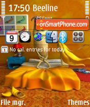 Shy Banana tema screenshot