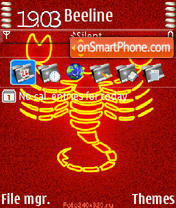 Scorpio Red theme screenshot