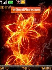 Capture d'écran Fire flowers thème