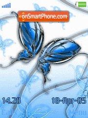 Butterfly Blue tema screenshot