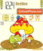 Sleepnig Frog theme screenshot