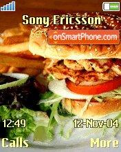 Burger tema screenshot