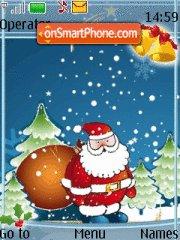 Santa In Blue tema screenshot