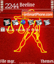 Libra Red tema screenshot