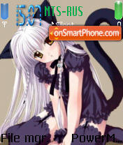 Capture d'écran Anime Catgirl thème