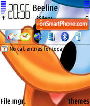 Donald Duck theme screenshot