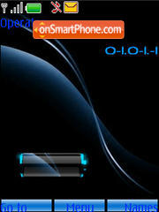 Swf clock battery tema screenshot
