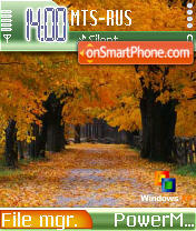 Persa Autumn tema screenshot