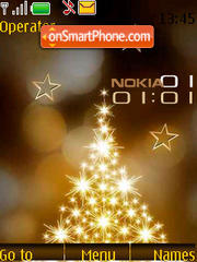 SWF clock christmas tema screenshot