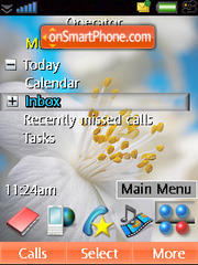 White Flower Theme-Screenshot