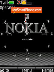 SWF Nokia clock theme screenshot