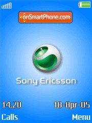 Sony Ericsson Blue theme screenshot