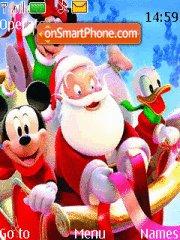 Mickey Mouse and Santa es el tema de pantalla
