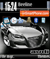 Black Audi V1 tema screenshot