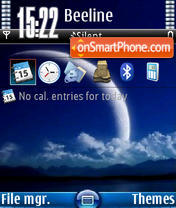 Blue Moon V1 theme screenshot