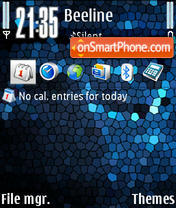 Mosaico Azul tema screenshot