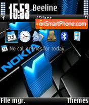 Nokia Blue V1 theme screenshot