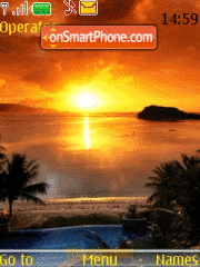 Animated Sunny Beach tema screenshot