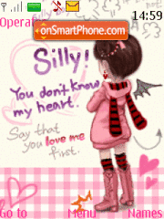Love Me First Animated theme screenshot
