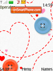 Скриншот темы Stitch Heart