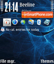 Luxury Blue tema screenshot