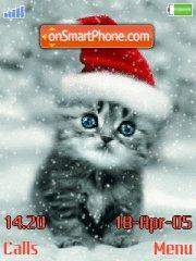 Christmas cat tema screenshot