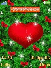 Christmas heart tema screenshot