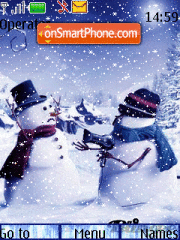Capture d'écran Snowman Animated thème