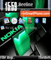 Nokia Green V1 theme screenshot