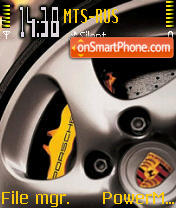 Porsche theme screenshot