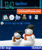 SnowMan V1 es el tema de pantalla