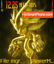 Sonic 09 theme screenshot