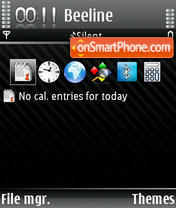 Black Line tema screenshot