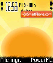 Sunset Os7 theme screenshot