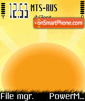 Sunset Os7 tema screenshot