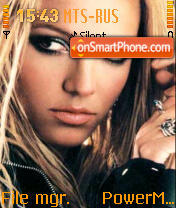 Скриншот темы Britney Spears 12